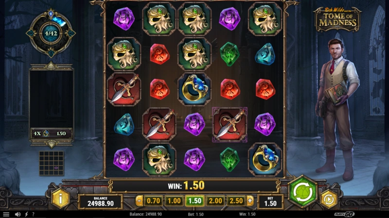 Rich Wilde and the Tome of Madness slot demo